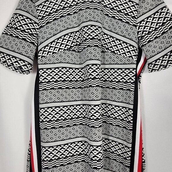 ELOQUII Women's Patterned Sweater/Quilted Stretchy Dress With Stripe Sides Sz 14 - Picture 4 of 13